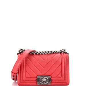 Chanel Boy Flap Bag Chevron Caviar #235138C42B